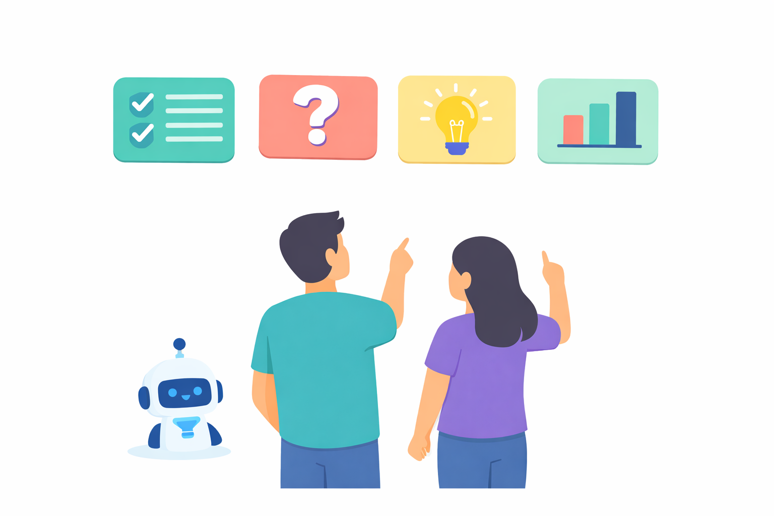 AI를 문제 해결 도구가 아닌 사고 확장 파트너로 바라보는 개념 이미지